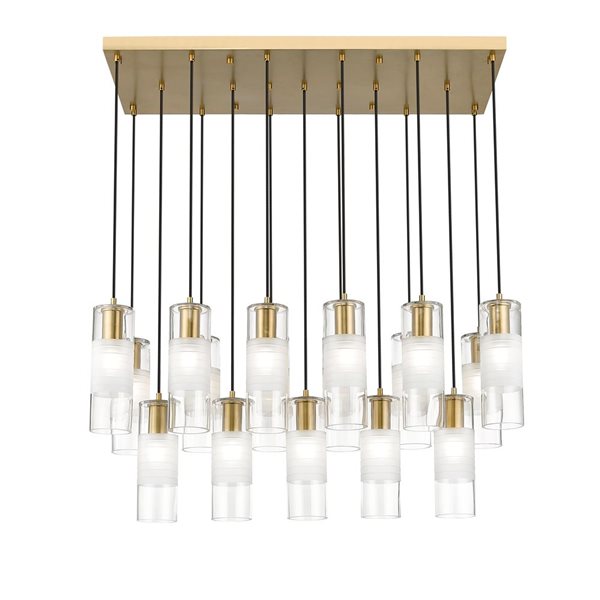 Z-Lite Alton Modern Gold 17-Light Linear Chandelier