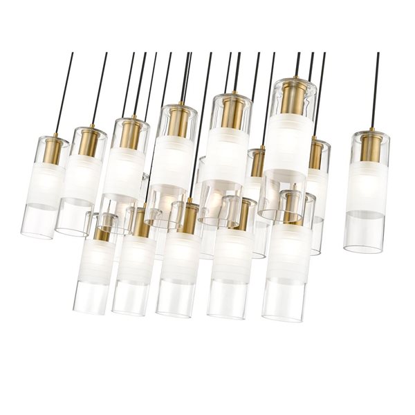 Z-Lite Alton Modern Gold 17-Light Linear Chandelier