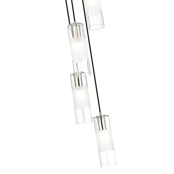 Z-Lite Alton Brushed Nickel 5-Light Draped Chandelier