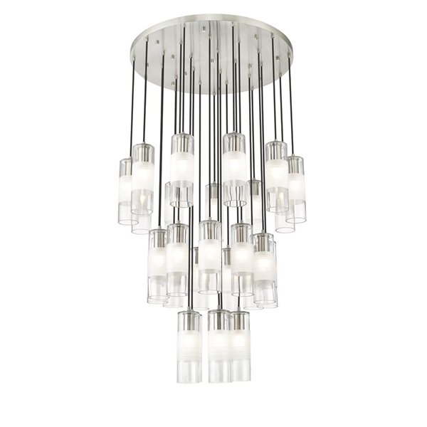 Z-Lite Alton Brushed Nickel 27-Light Draped Chandelier