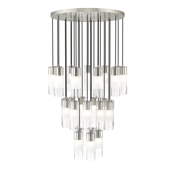 Z-Lite Alton Brushed Nickel 27-Light Draped Chandelier