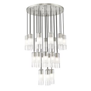 Z-Lite Alton Brushed Nickel 27-Light Draped Chandelier