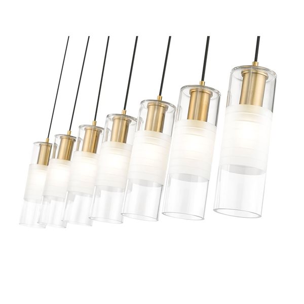 Z-Lite Alton Modern Gold 7-Light Linear Chandelier