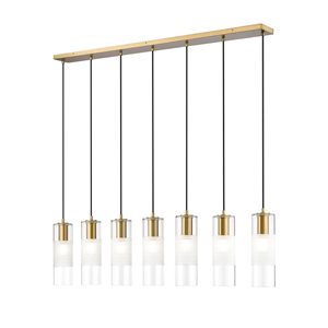 Z-Lite Alton Modern Gold 7-Light Linear Chandelier