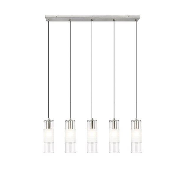 Z-Lite Alton Brushed Nickel 5-Light Linear Chandelier