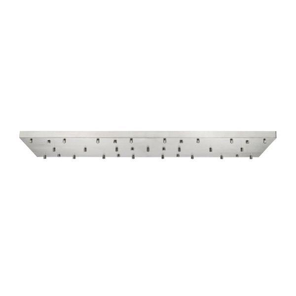 Z-Lite Multi Point Canopy 54-in Brushed Nickel 23-Light Ceiling Plate