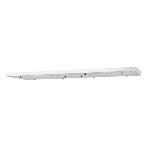 Z-Lite Multi Point Canopy 54-in Brushed Nickel 23-Light Ceiling Plate