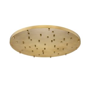 Z-Lite Multi Point Canopy 36-in Modern Gold 27-Light Ceiling Plate