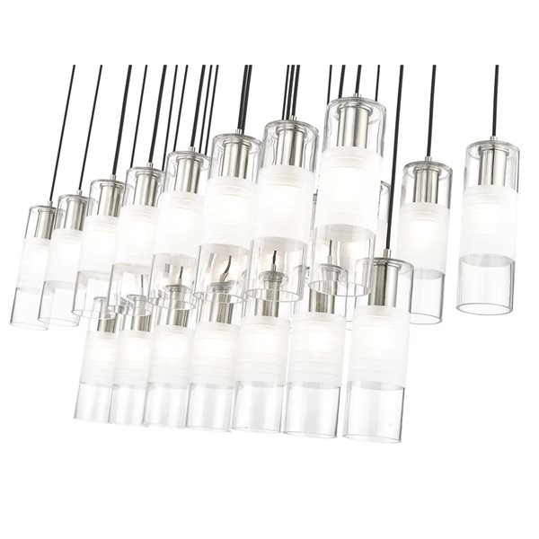 Z-Lite Alton Brushed Nickel 23-Light Linear Chandelier