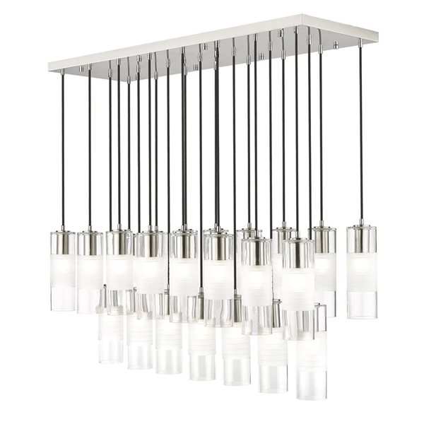 Z-Lite Alton Brushed Nickel 23-Light Linear Chandelier