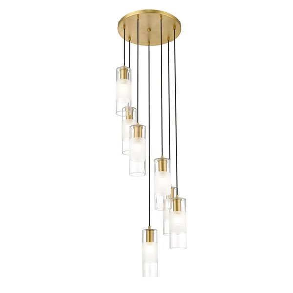 Z-Lite Alton Modern Gold 7-Light Draped Chandelier