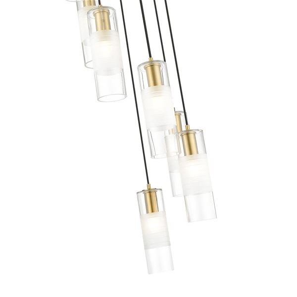 Z-Lite Alton Modern Gold 7-Light Draped Chandelier