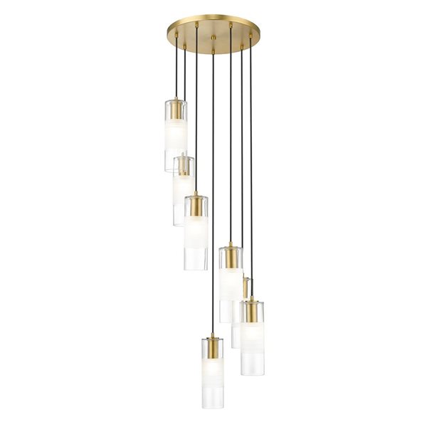 Z-Lite Alton Modern Gold 7-Light Draped Chandelier