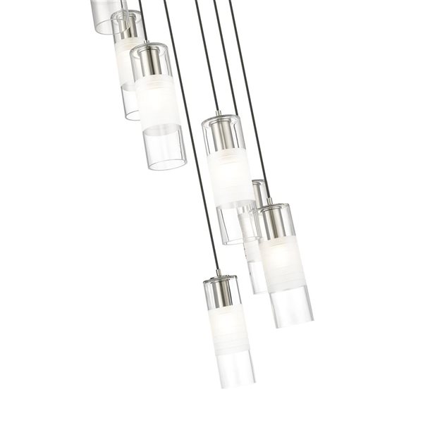 Z-Lite Alton Brushed Nickel 7-Light Draped Chandelier