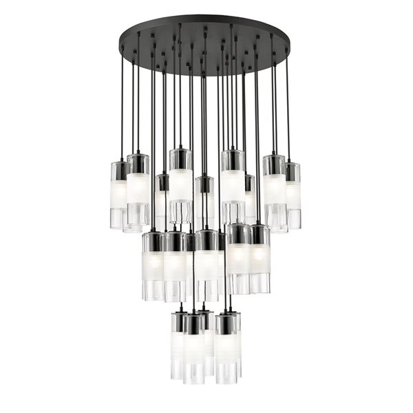 Z-Lite Alton Matte Black 27-Light Draped Chandelier