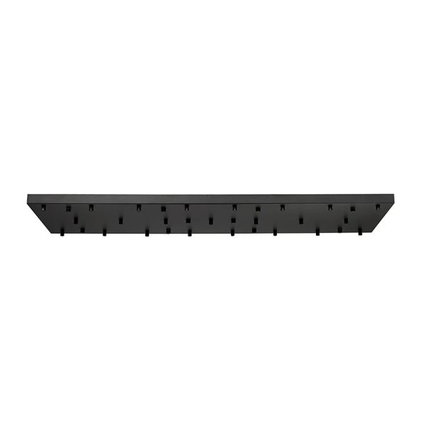 Z-Lite Multi Point Canopy 54-in Matte Black 23-Light Ceiling Plate