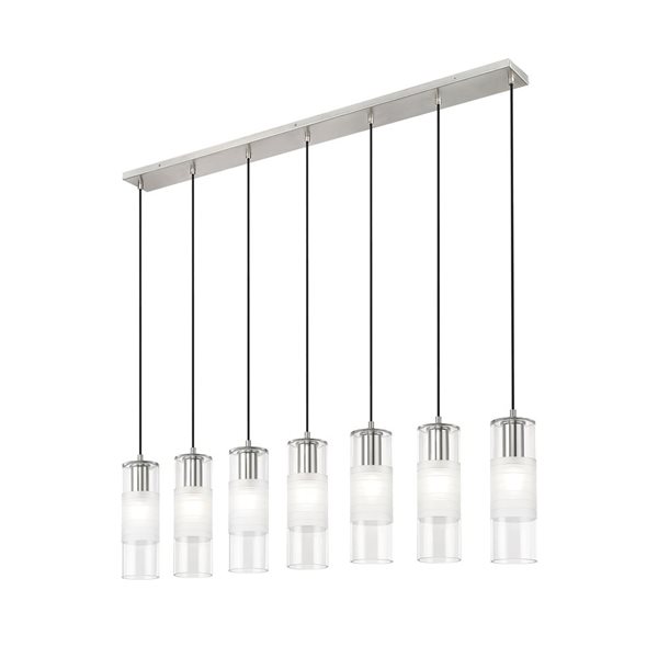 Z-Lite Alton Brushed Nickel 7-Light Linear Chandelier