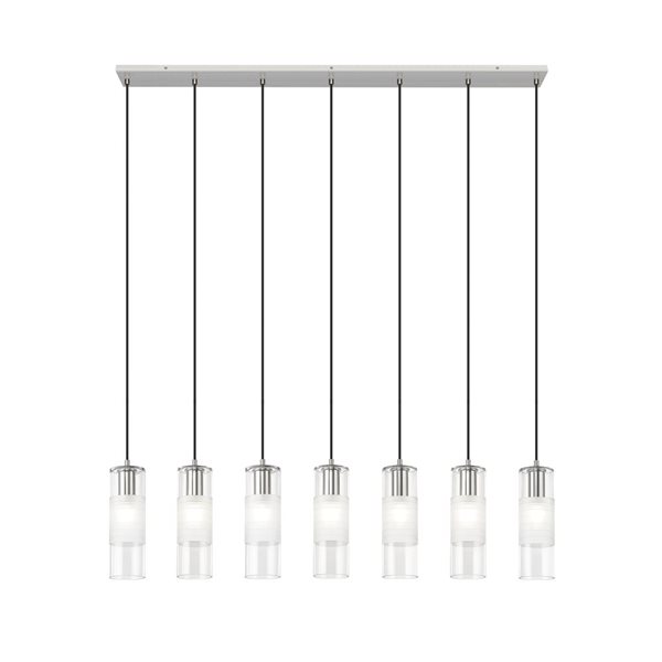 Z-Lite Alton Brushed Nickel 7-Light Linear Chandelier