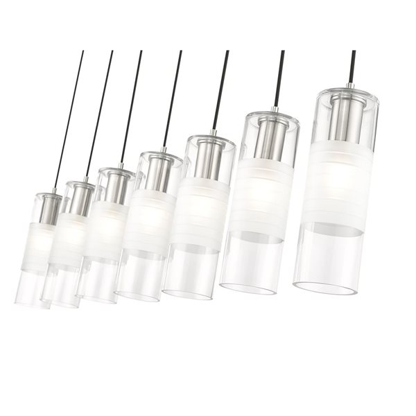 Z-Lite Alton Brushed Nickel 7-Light Linear Chandelier