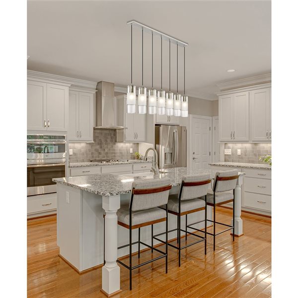 Z-Lite Alton Brushed Nickel 7-Light Linear Chandelier