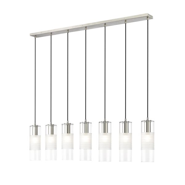Z-Lite Alton Brushed Nickel 7-Light Linear Chandelier