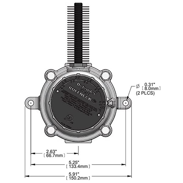 Ruffneck(TM) Defender XT‑411 Explosion Proof Thermostat for Heavy Industrial Use