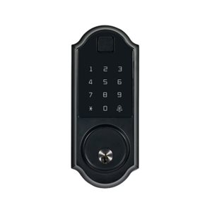 Serrure électronique Smart Lock par Dalton Bluetooth digitale pêne dormant, noir