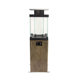 Deko Living Outdoor Brown 12,500 BTU Propane Patio Column Heater