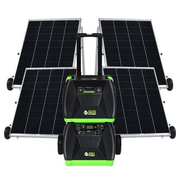 Nature's Generator Elite Platinum 3600W Solar Generator with 100W Solar Panel