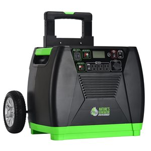 Nature's Generator Elite 3600W Solar Powered Portable Generator with Push Button Start