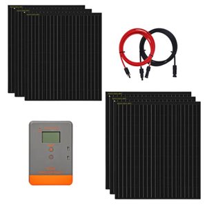 Rocksolar 600W 12/24V Rigid Solar Panel Premium Kit with 60 MPPT Controller