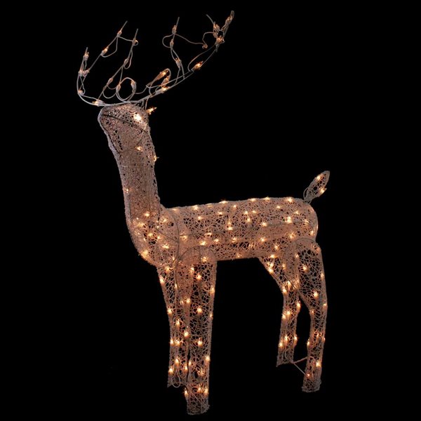 Northlight 48-in Freestanding Lighted White Mesh Buck