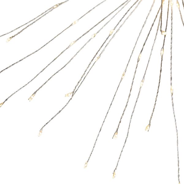 Northlight 20-in LED Lighted Warm White and Red Firework Green Branch Christmas Decoration