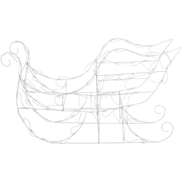 Northlight 48-in Freestanding Lighted Sleigh