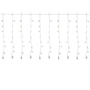 Northlight 7.5-ft 120 LED Warm White Curtain Christmas Lights on Clear Wire