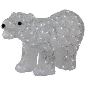 Northlight 28-in Freestanding LED Lighted Commercial Grade Acrylic Polar Bear