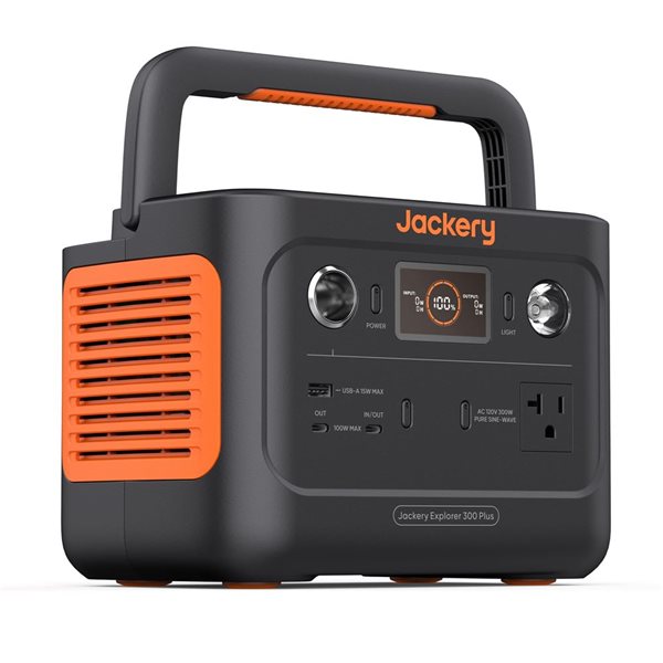 Jackery Explorer 300 Plus 288Wh Backup Battery Portable Power Station (Solar Panel Not Included)