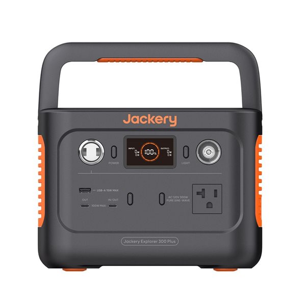 Centrale électrique portable Jackery Explorer 300 Plus avec batterie de secours de 288 Wh (panneau solaire non inclus)