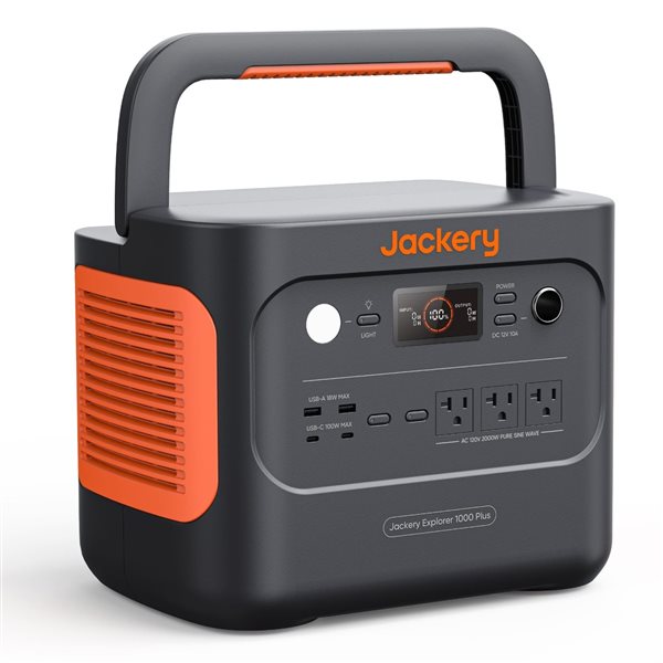 Jackery Explorer 1000 Plus 1264Wh Solar Generator Portable Power Station (Solar Panel Not Included)