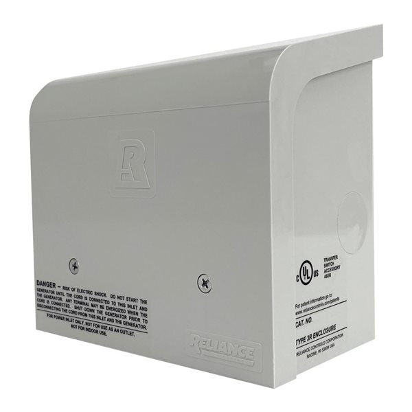 Boîte de prise de courant non métallique pour l'extérieur Reliance Controls PBN50 50 A CS6375