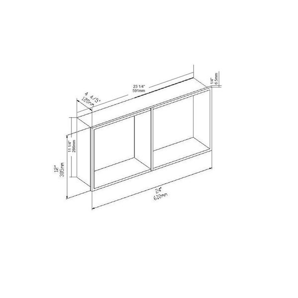 AlinO 12 x 24-in Matte Gold Stainless Steel Shower Niche