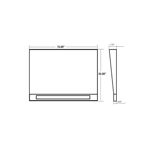 Ensemble de douche linéaire sans drain pour sortie de drain murale/d'extrémité AlinO 32 x 60 po / 36 x 72 po