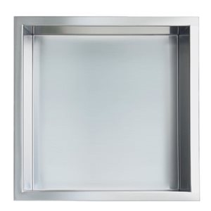 AlinO 12 x 12-in Brushed Nickel Stainless Steel Shower Niche