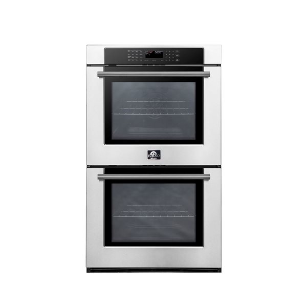 FORNO Villarosa 30-in 10-ft³ Double Electric Wall Oven in Stainless Steel