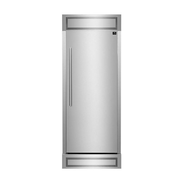 FORNO Maderno 32-in Right Swing 13.6-ft³ Convertible Built-In Freezerless Refrigerator - Stainless Steel