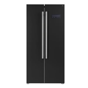 FORNO Espresso Salerno 33-in 15.6 -ft³ Counter Depth Side-by-Side Refrigerator - Black