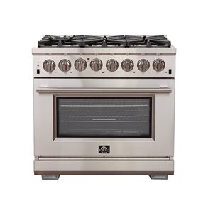 FORNO Capriasca 36-in Freestanding Dual Fuel Range