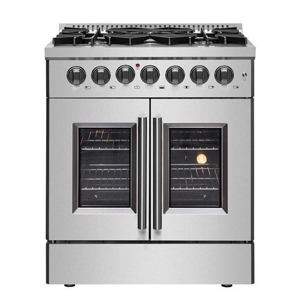 Cuisinière biénergie autoportante Galiano de FORNO 30 po à porte battante