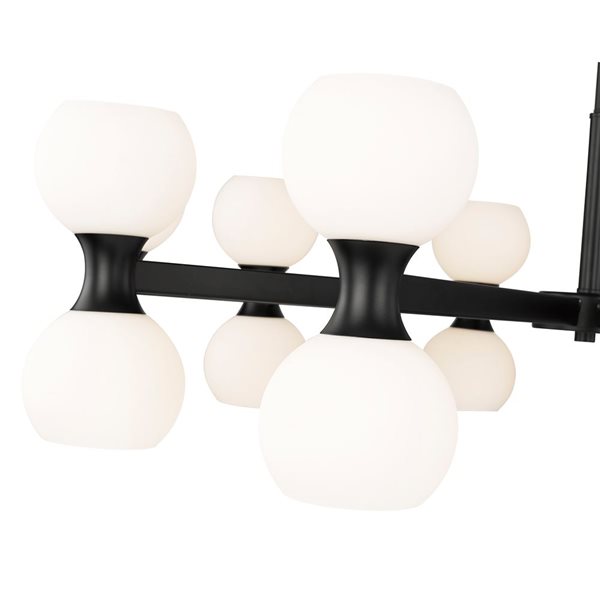 Z-Lite Artemis 20-Light Matte Black Shaded Chandelier