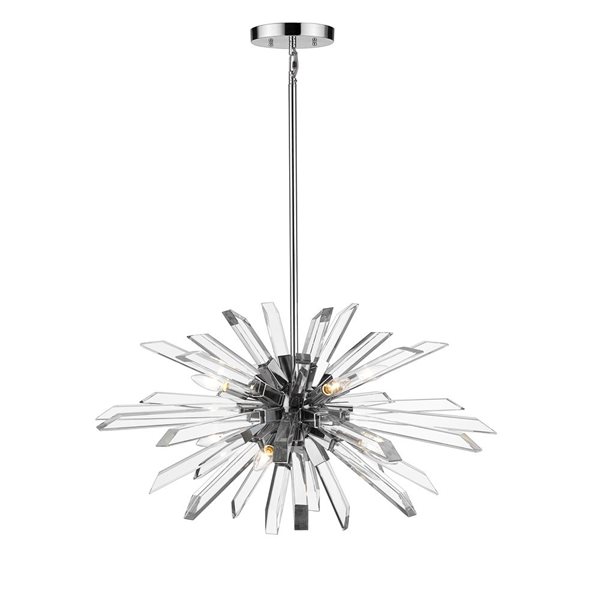 Z-Lite Burst 8-Light Chrome Sputnik Chandelier